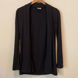 Pretty Good brand black open front cardigan